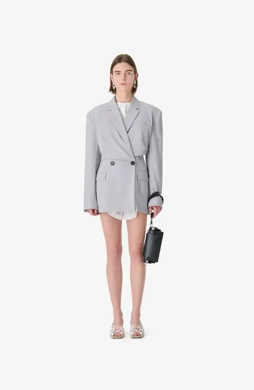 Sunrise Double-Breasted Blazer - Steel Jersey by IRO