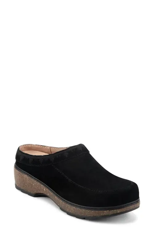 Kamona Clog in Black Suede