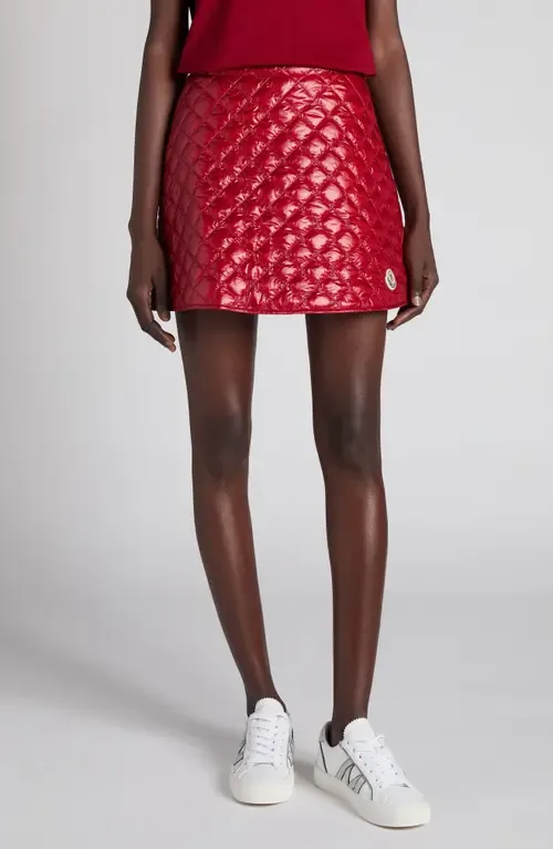 Quilted Miniskirt by Moncler