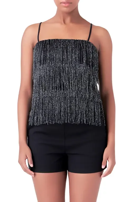 Beaded Fringe Top by Endless Rose