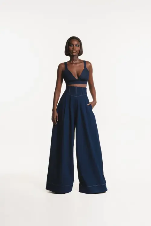Kiara Wide Leg Pants by OFUURE