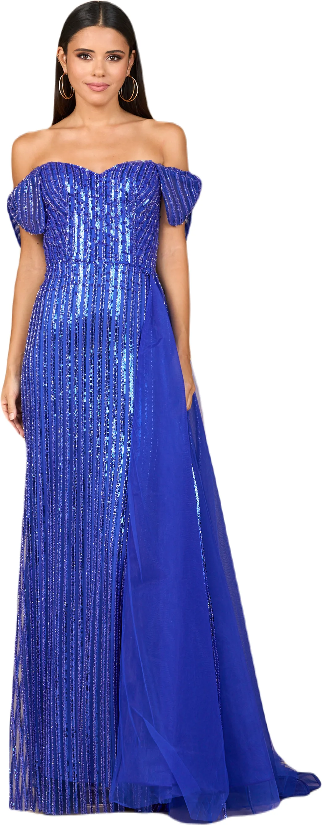Off Shoulder Fitted Gown