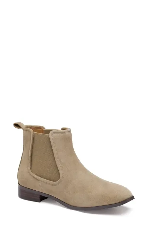 Tinsley Chelsea Boot in Taupe Suede by Johnston & Murphy