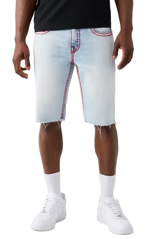 Ricky Super T Flap Cutoff Denim Shorts by True Religion