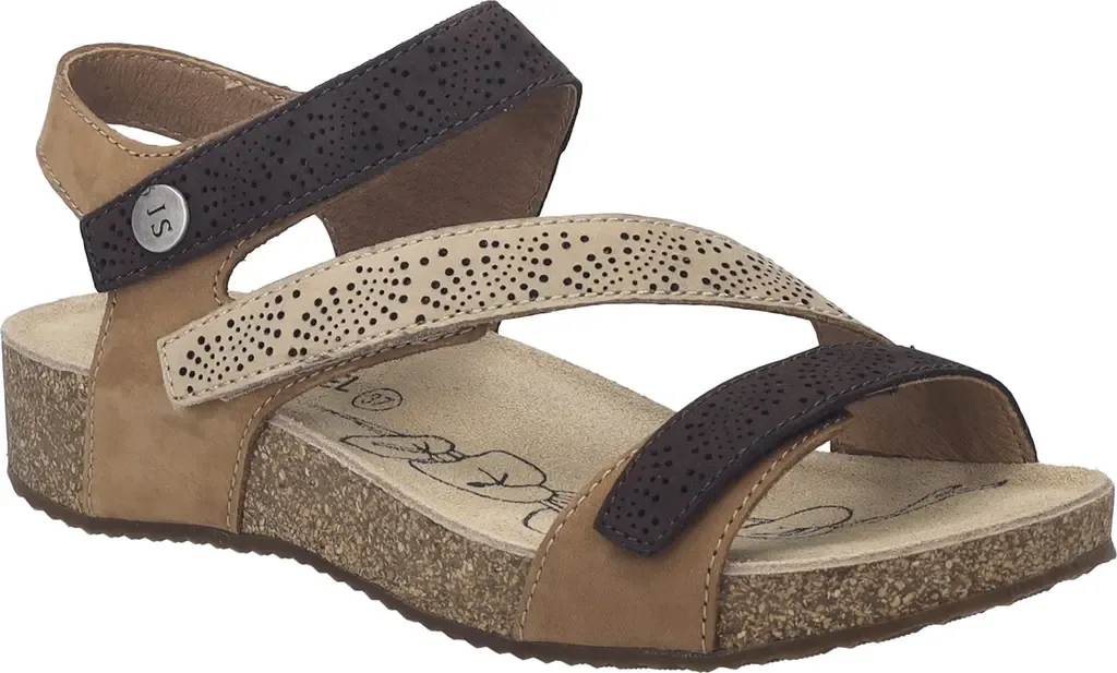 Tonga 73 Ankle Strap Platform Wedge Sandal by Josef Seibel