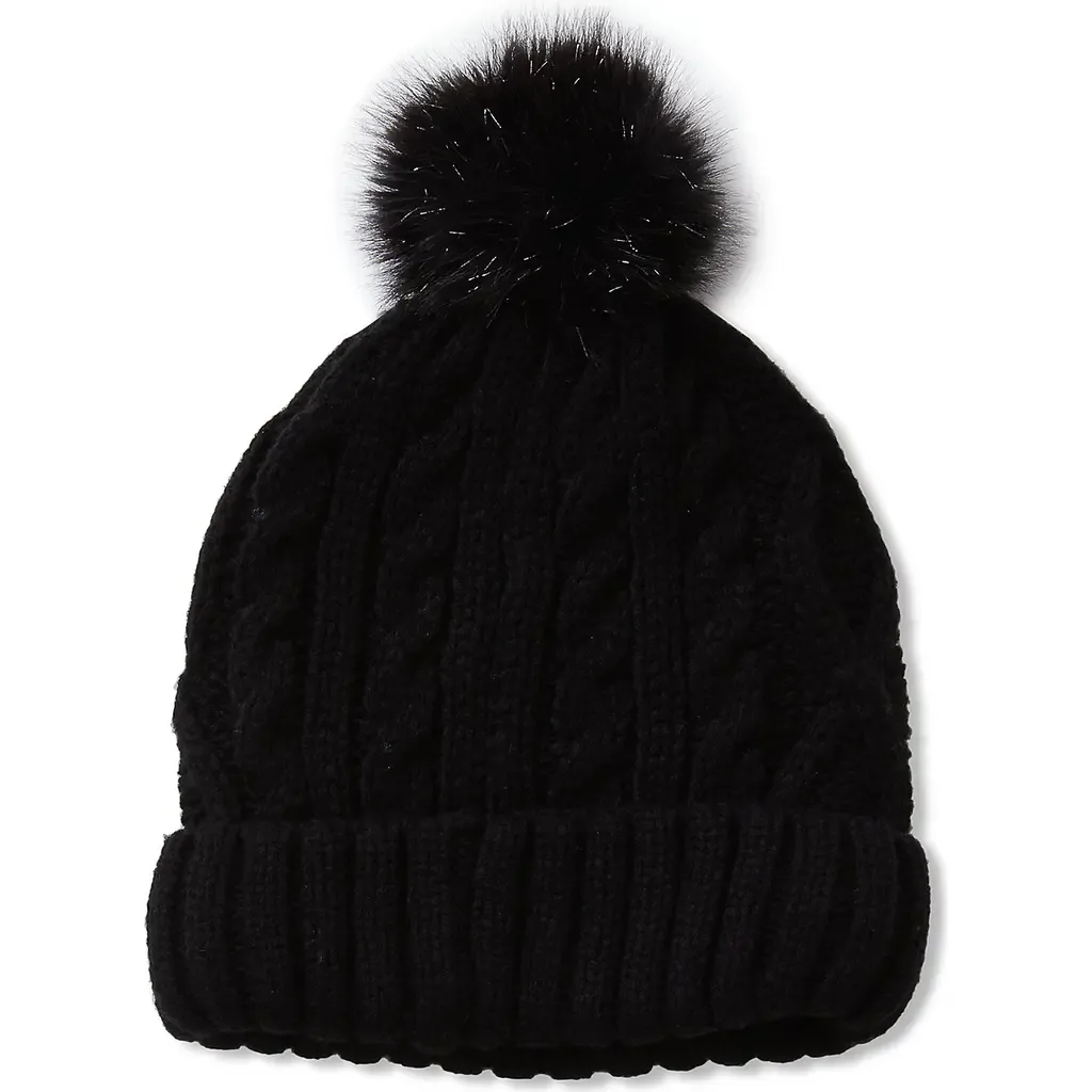 Fleece Lined Pom Hat by Lands' End