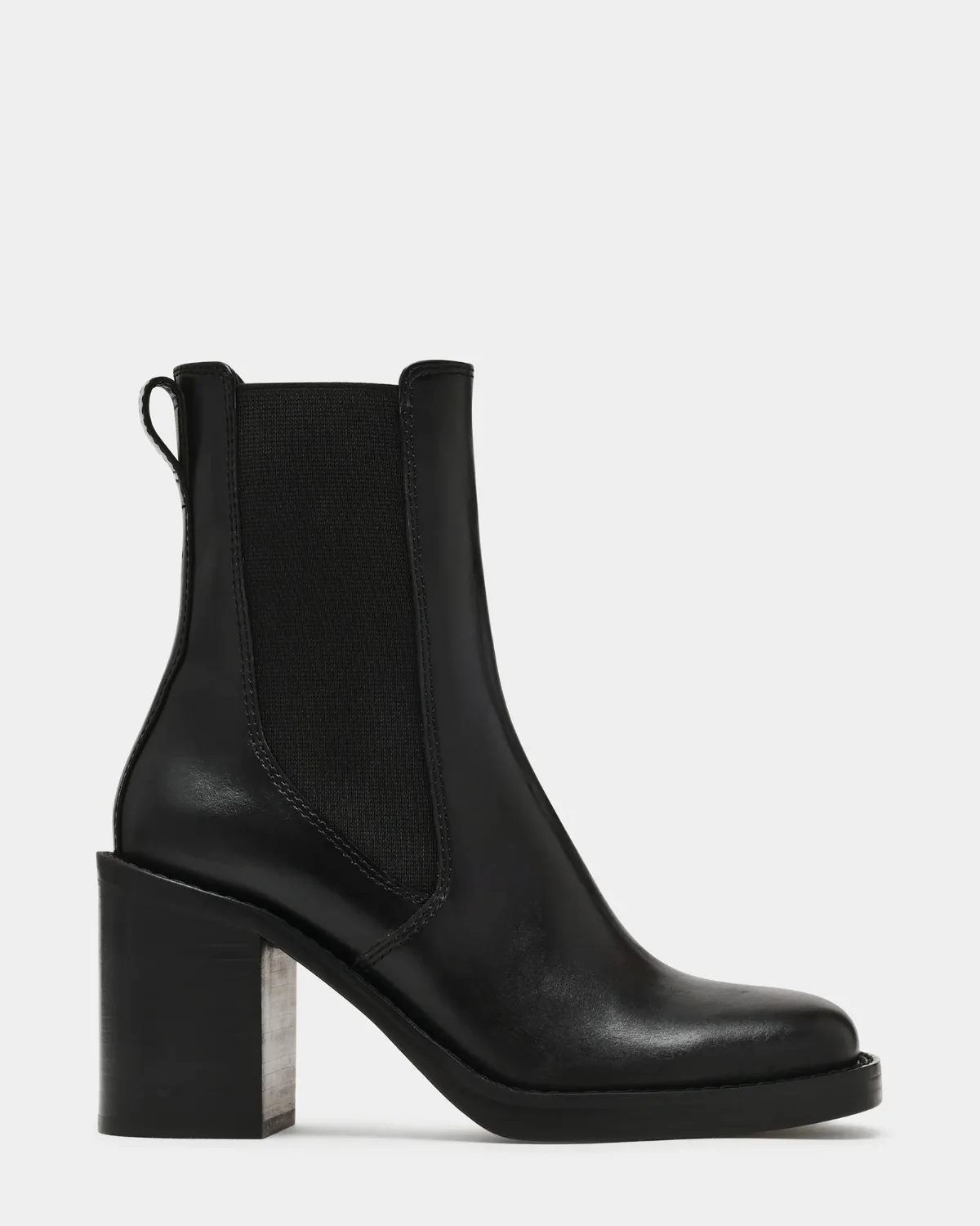 Daley Block Heel Booties - Leather