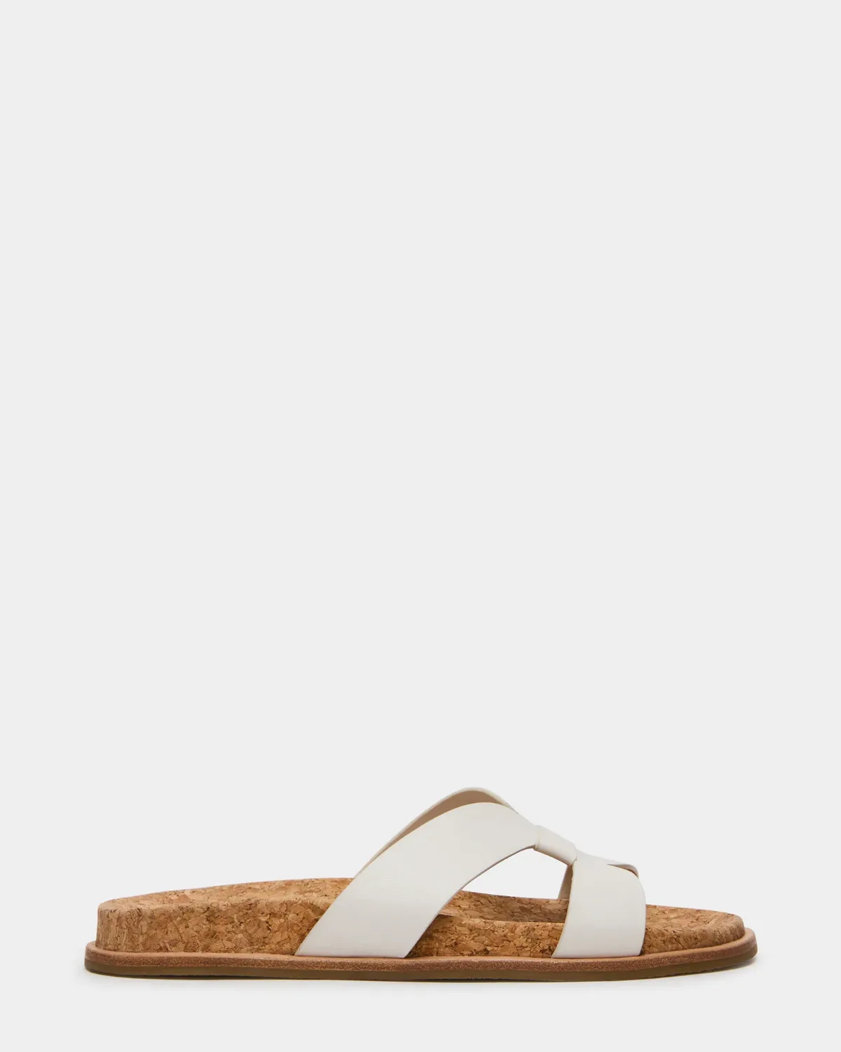Marilu Cork Mule Sandals - Leather/Linen by Steve Madden