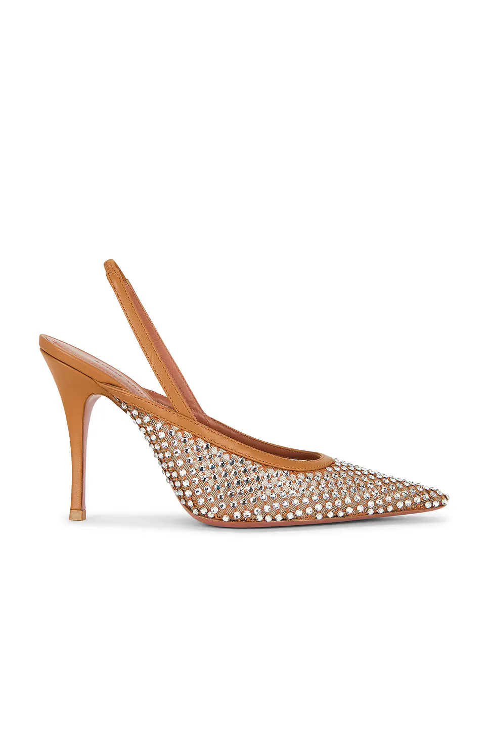 Felicia 100 Crystal Net Sling Pump by Amina Muaddi