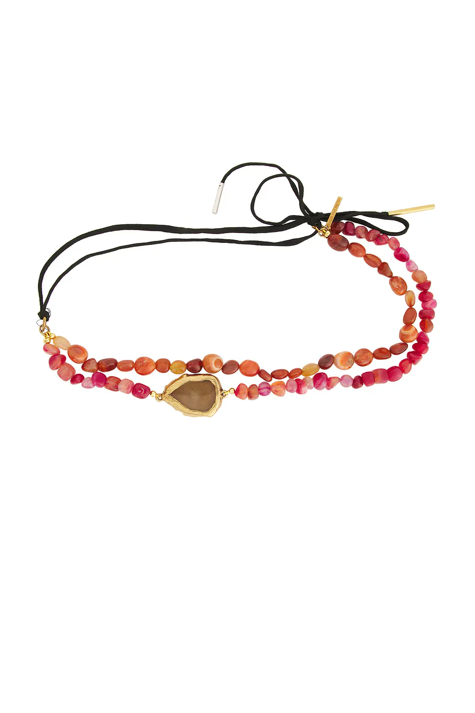 Handmade Combination of Stones Necklace by Dries Van Noten