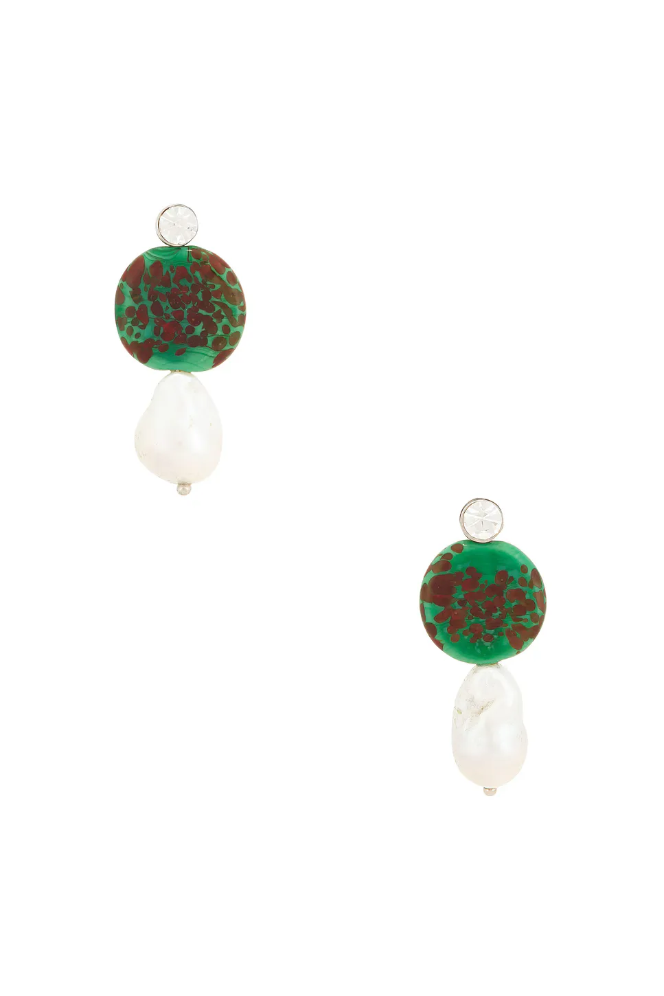 Handmade Artisanal Glass Disc Earrings