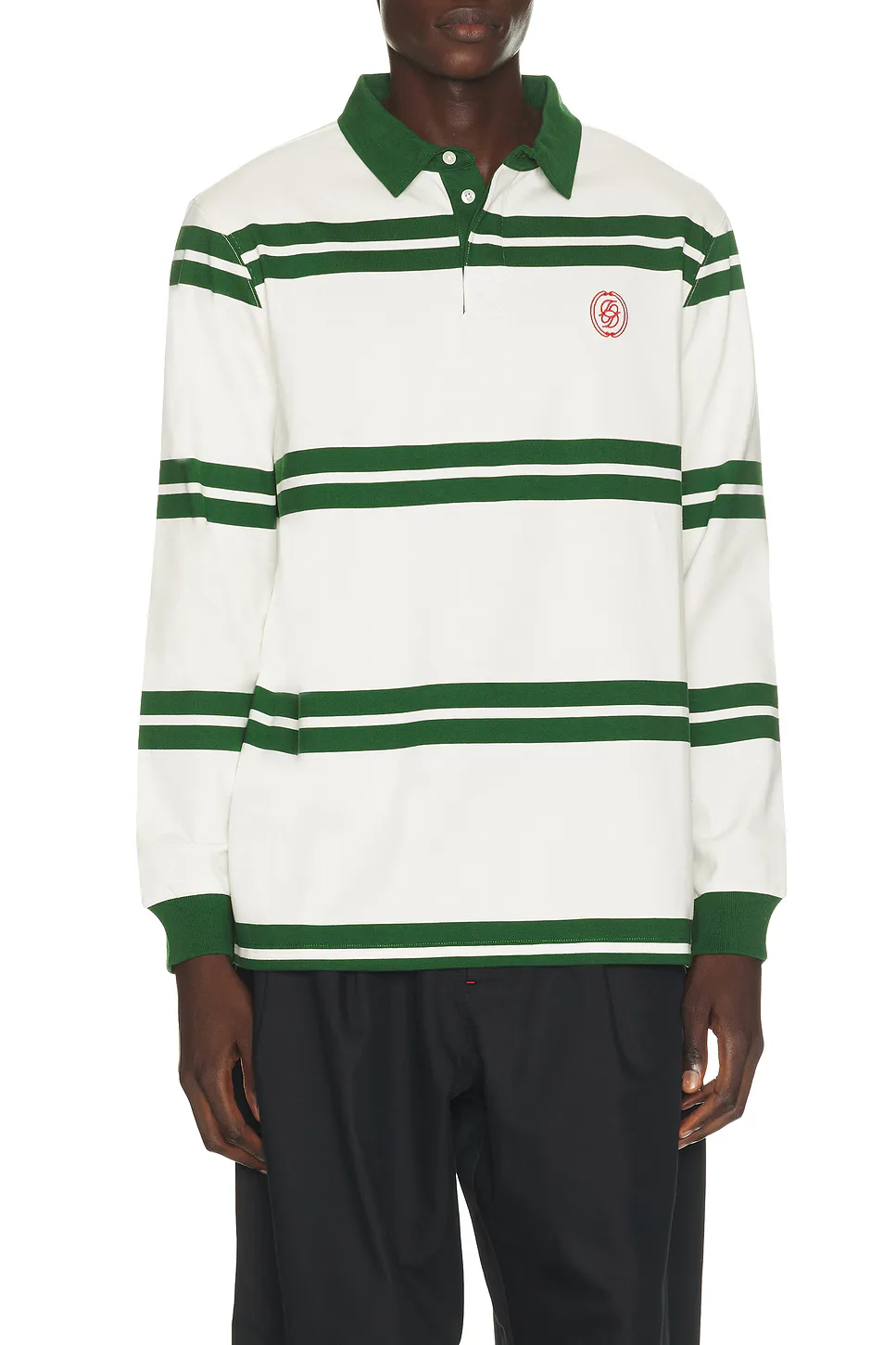 D Ornament Striped Polo by Drle De Monsieur