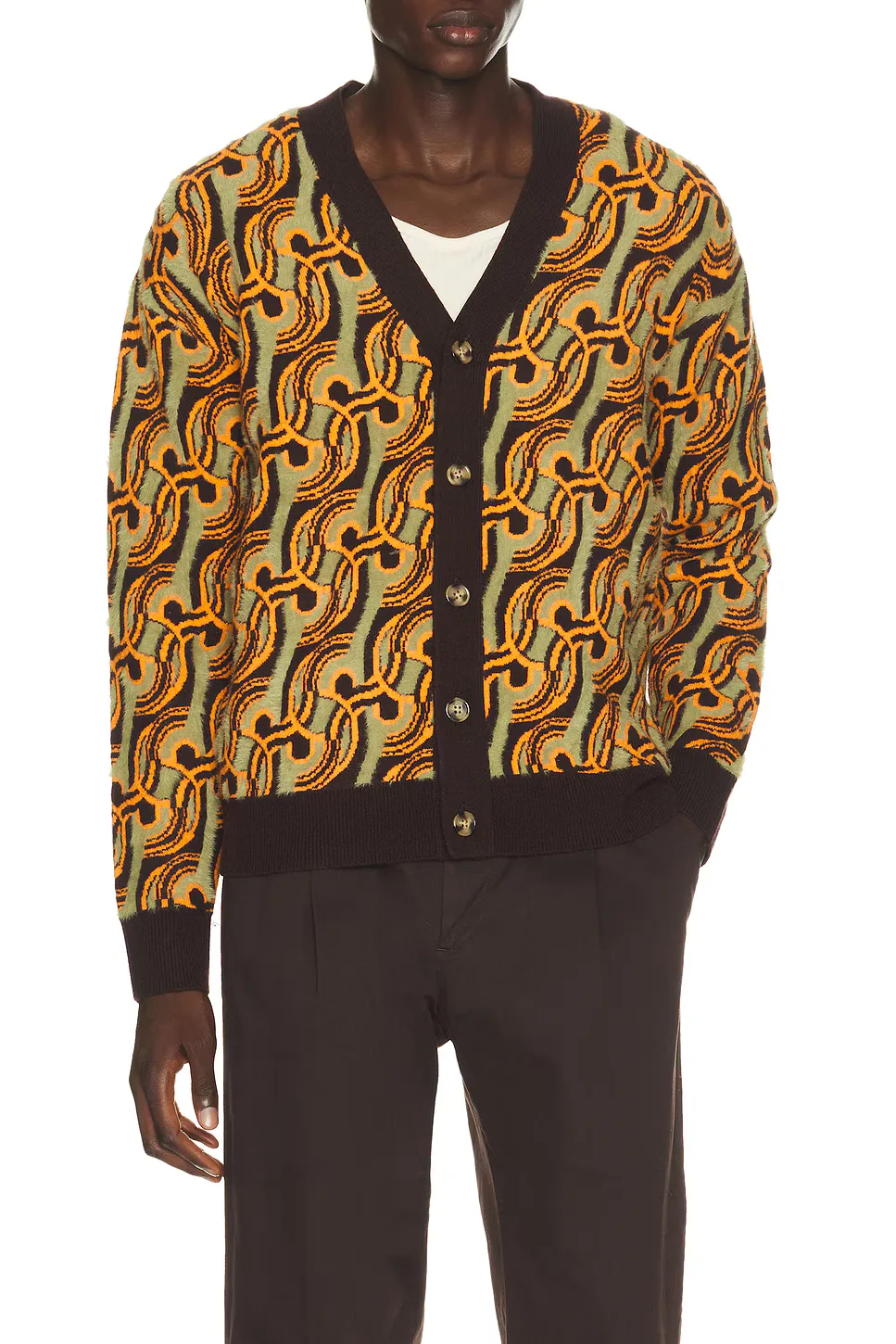 D Mirror Abstrait Cardigan by Drle De Monsieur