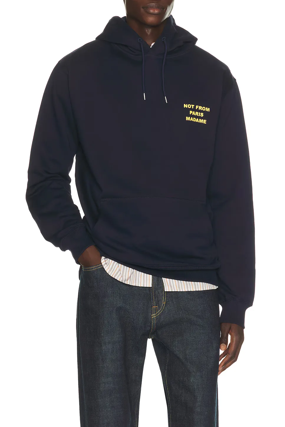 Bold Slogan Hoodie by Drle De Monsieur