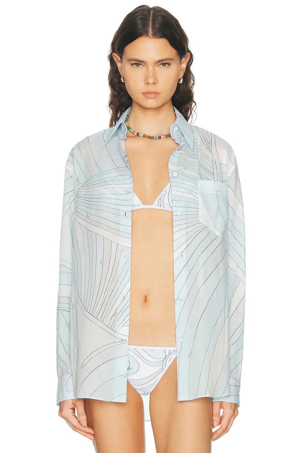 Cotton Muslin Top by Pucci