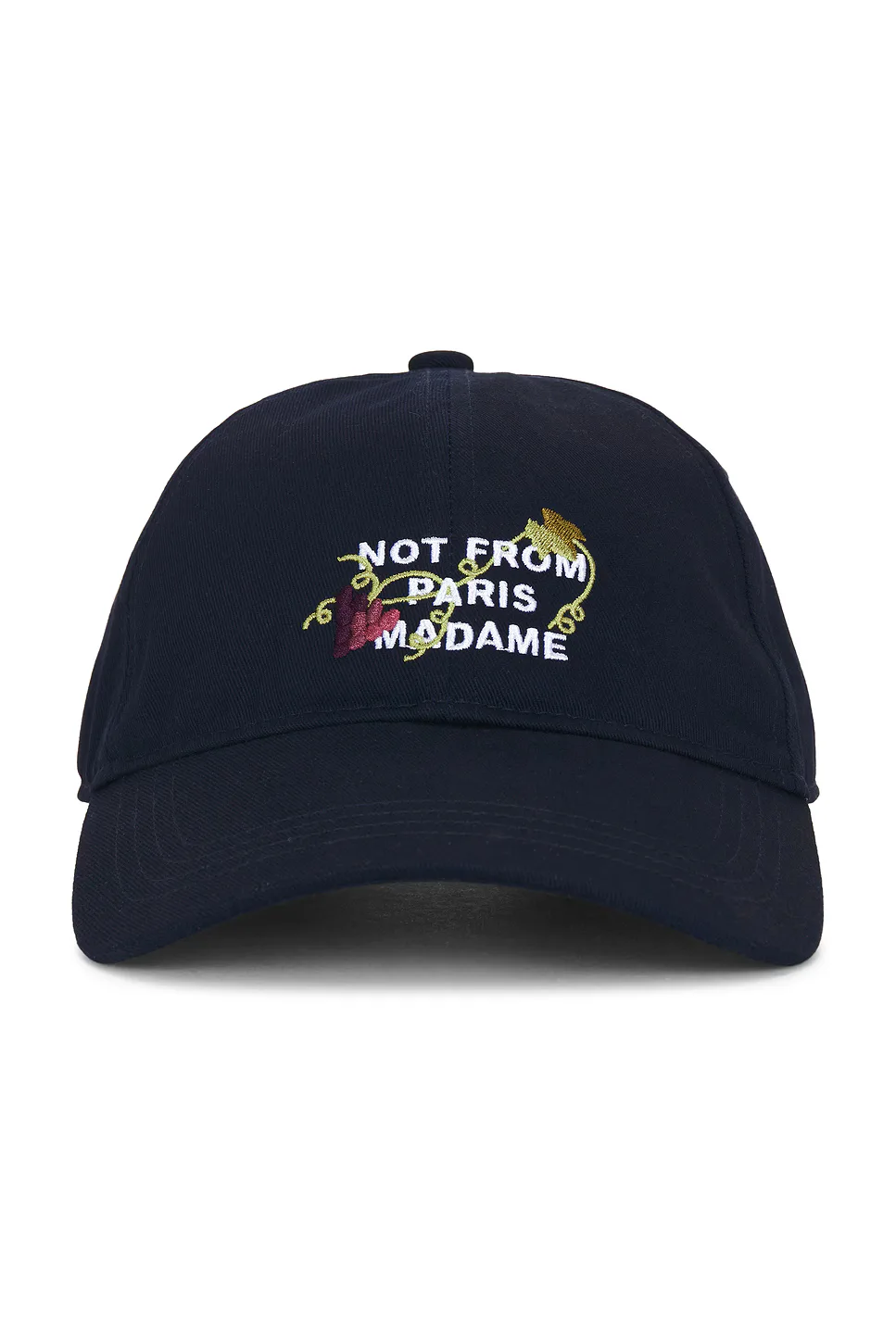 Vine Embroidered Slogan Cap by Drle De Monsieur
