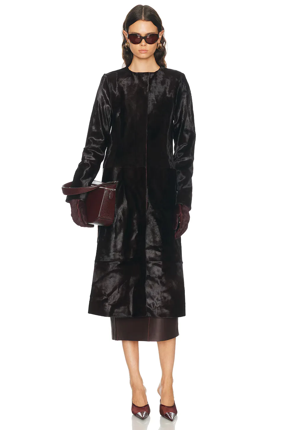 Bowie Collarless Coat by Simkhai