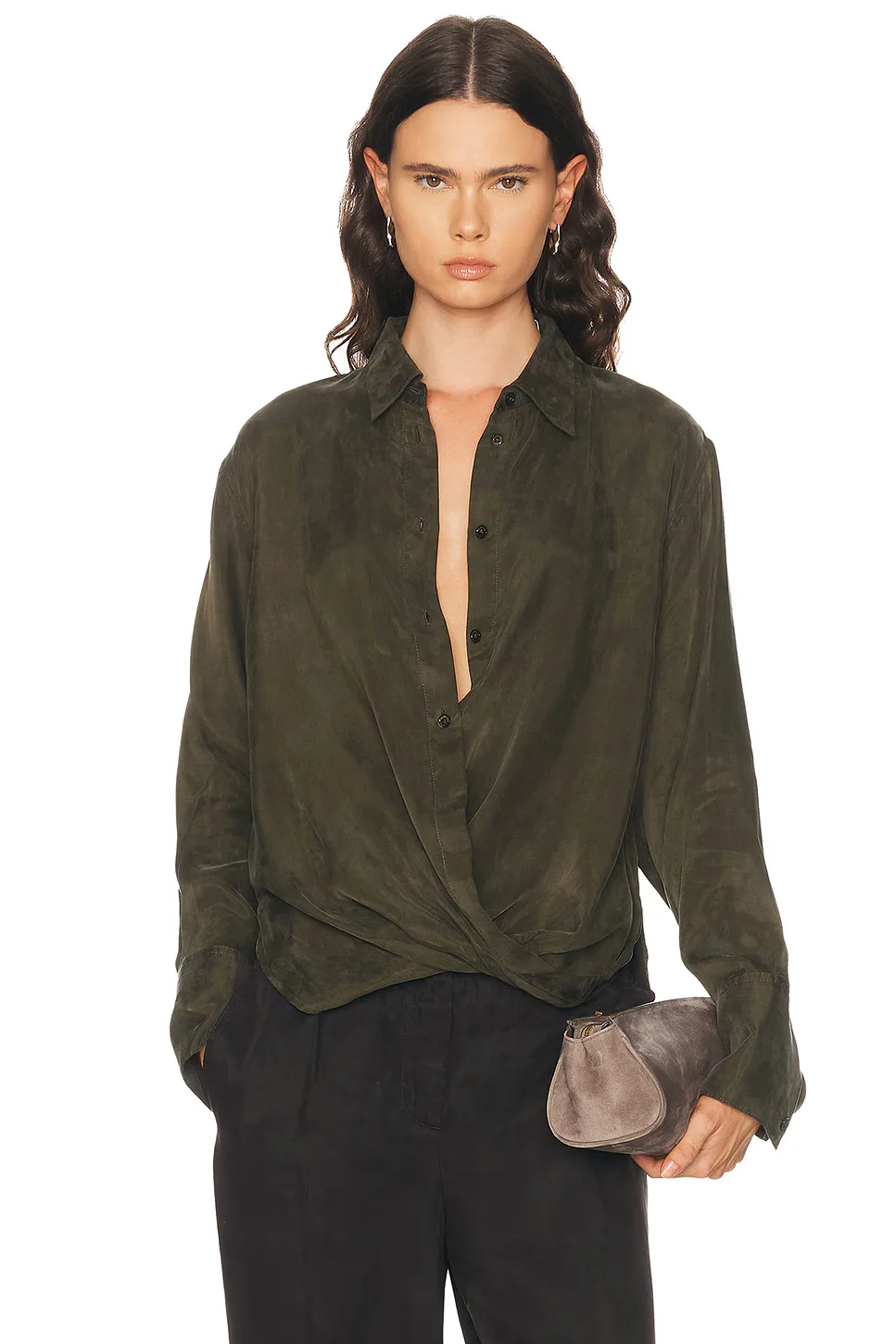 Fluid Drape Shirt by Helmut Lang