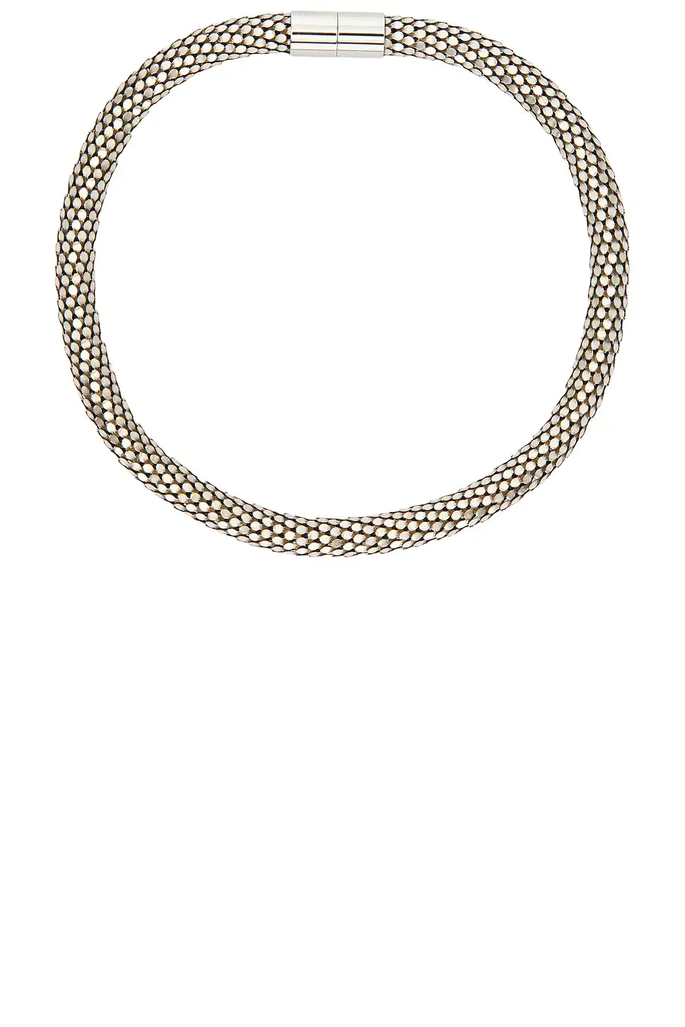 Short Necklace in Metallic Silver by Isabel Marant