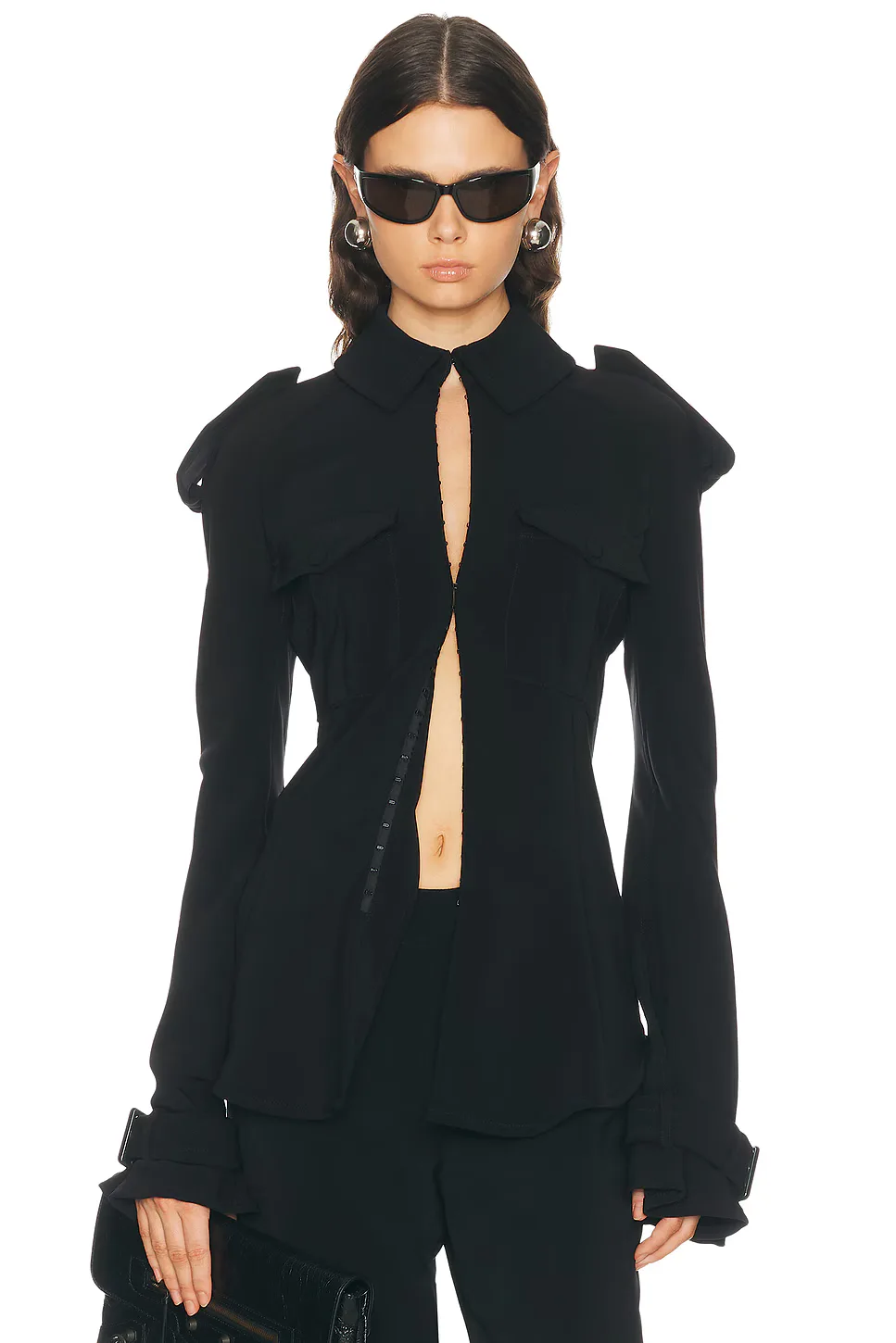 Trench Detail Military Shirt by Jean Paul Gaultier