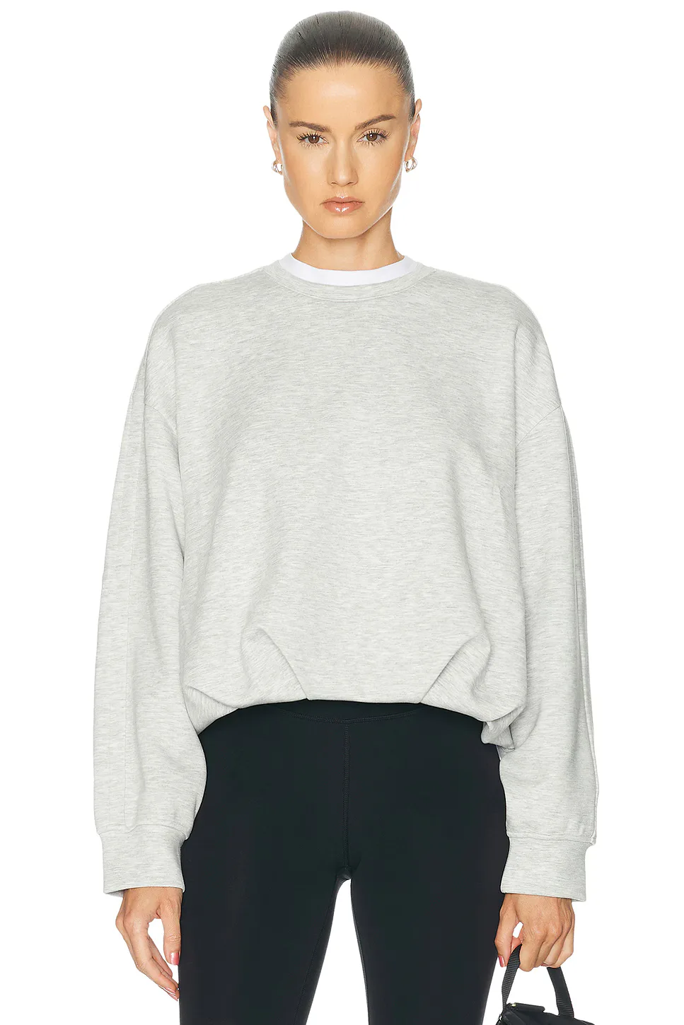 LuxeTouch Oversized Crewneck Sweatshirt