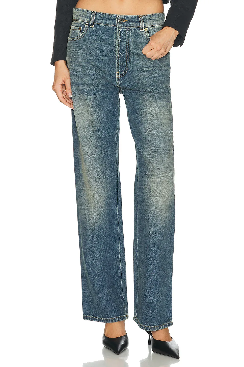 Low Waisted Wide Leg by Miu Miu