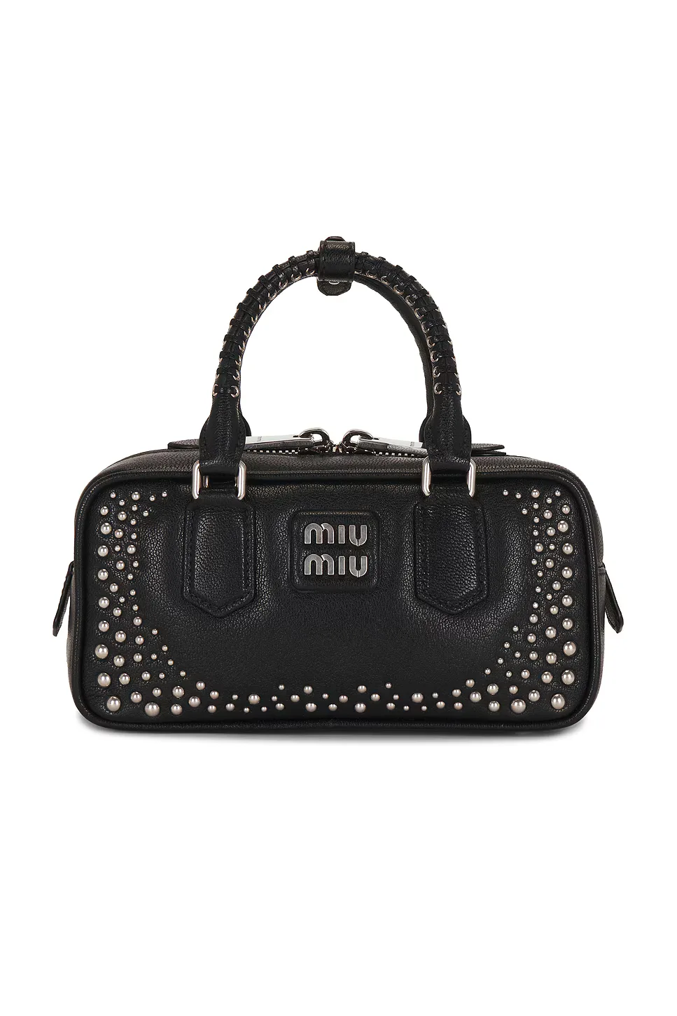 Studded Arcadie Bag by Miu Miu