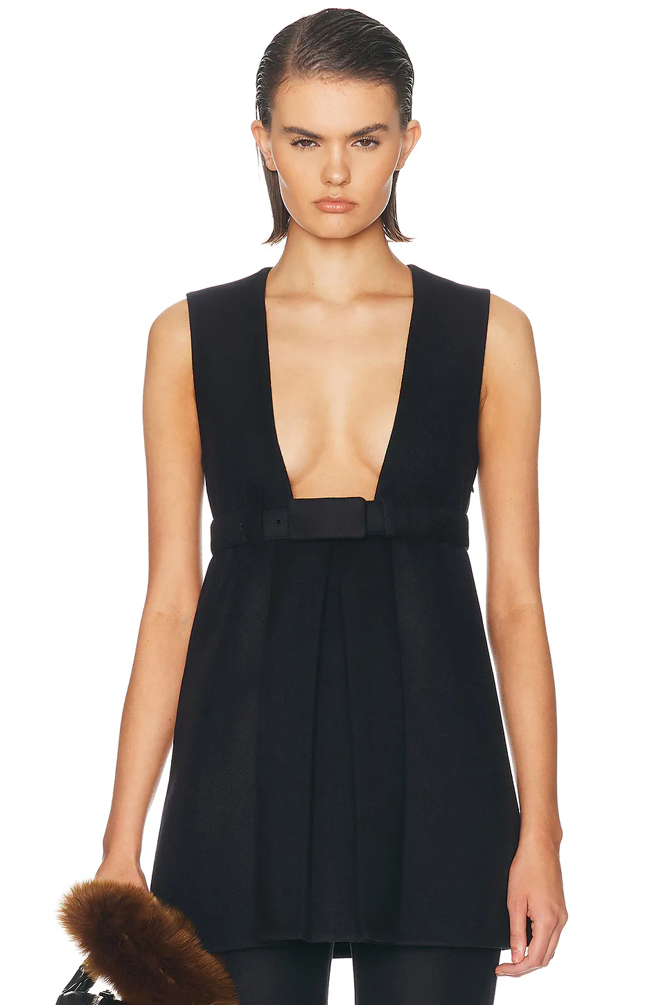 Lana Double Cerata Top by Miu Miu