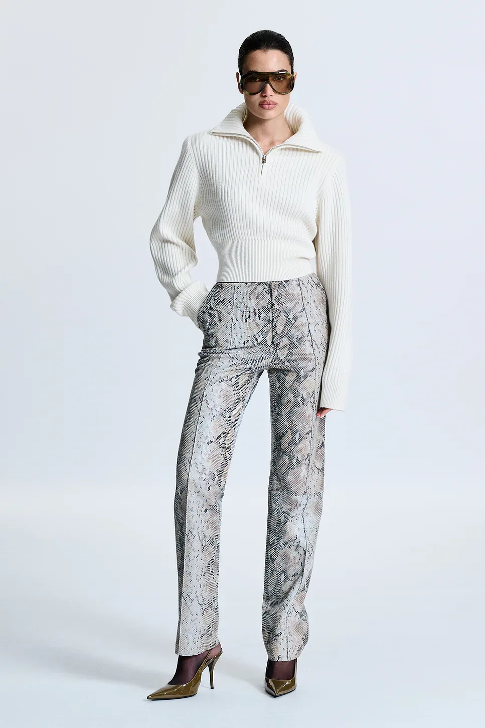 Polinna Rib Half Zip by Revolve Los Angeles