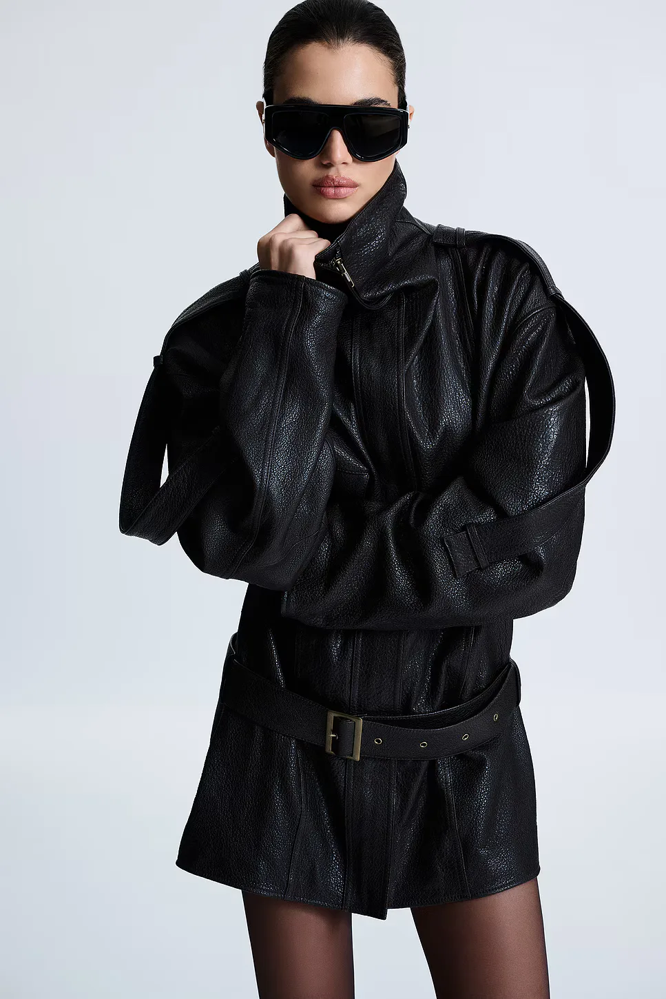 Rouen Leather Jacket by Revolve Los Angeles