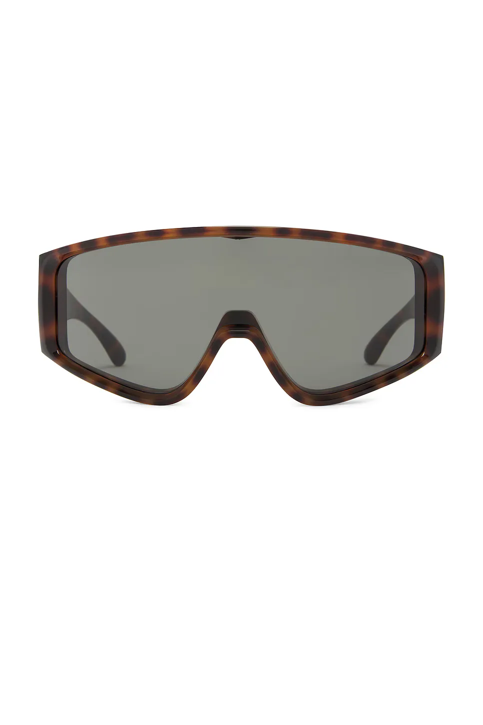 Lettering Logo Shield Sunglasses by Saint Laurent