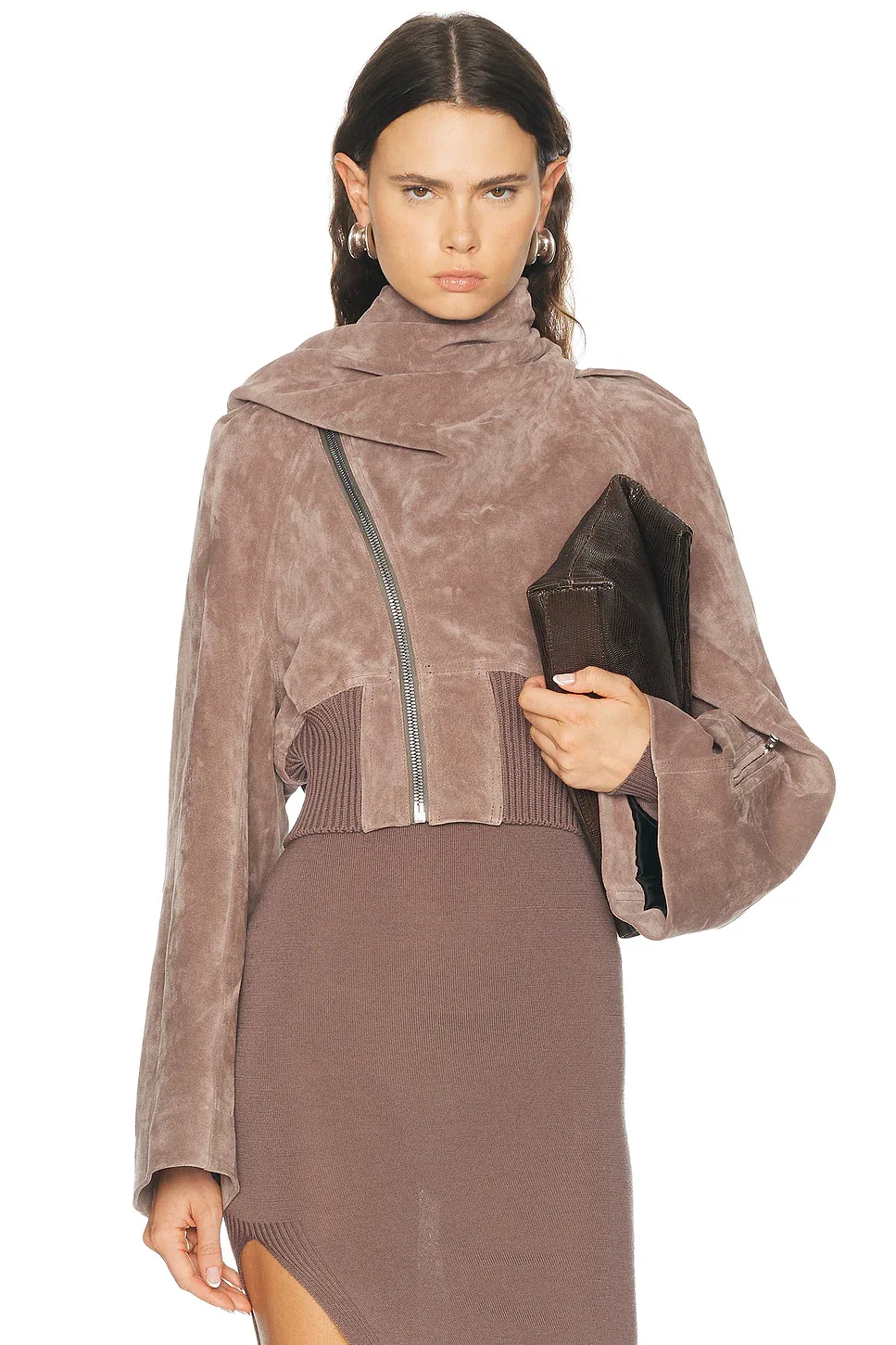 Scarf Flight Bomber Jacket by Rick Owens