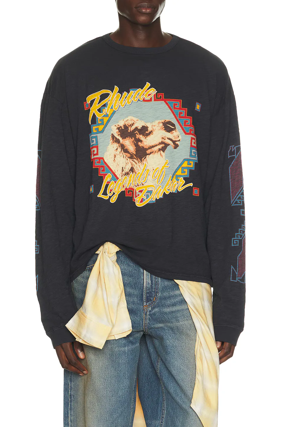 Legends of Dakar Long Sleeve Slub Tee by Rhude