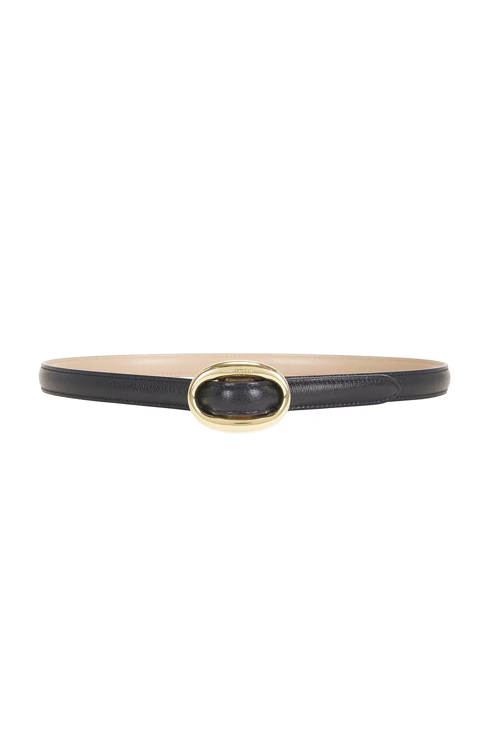 Fine Ceinture Reversible Boucle Ovale Belt