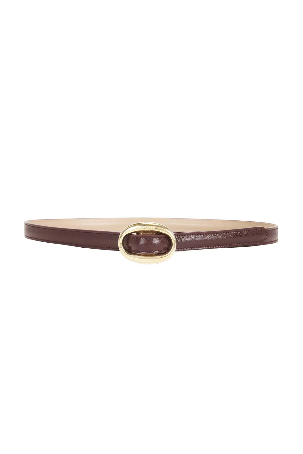 Fine Ceinture Reversible Boucle Ovale Belt