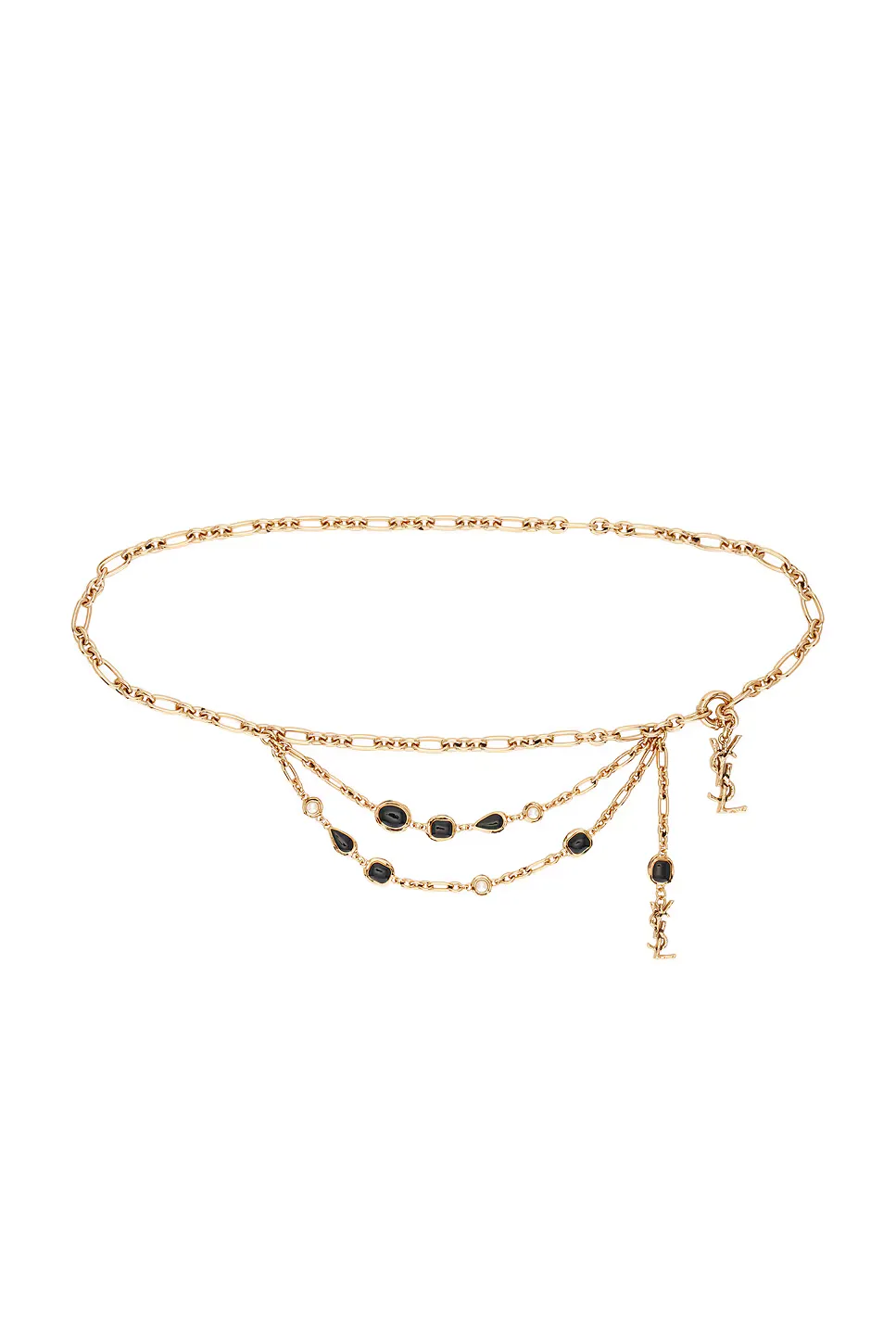 Fine Ceinture Chaine Cabochon Belt by Saint Laurent