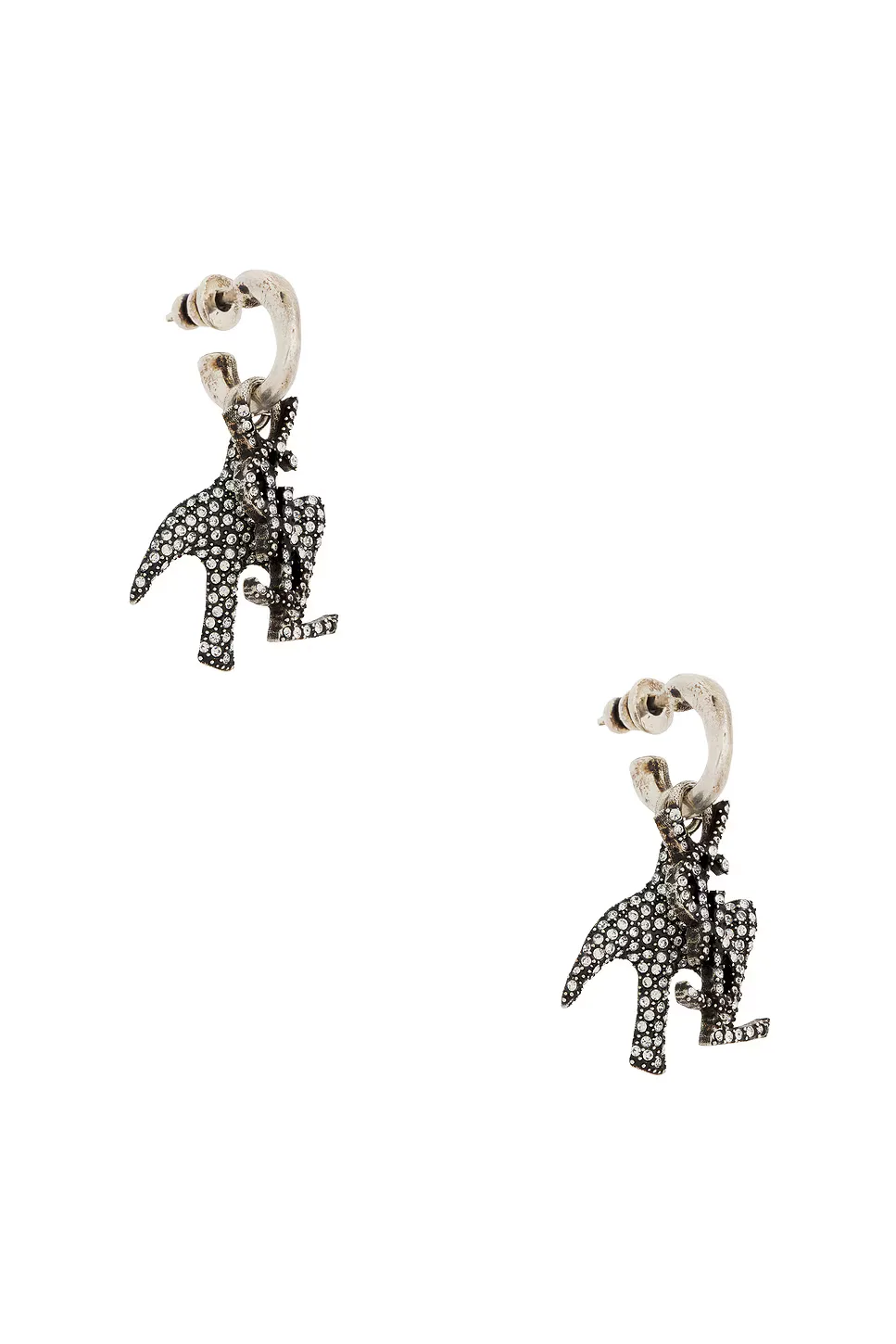 Bo Charms Colombes Earrings by Saint Laurent