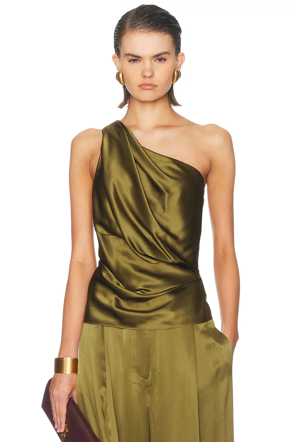 The Sei for FWRD Draped One Shoulder Top