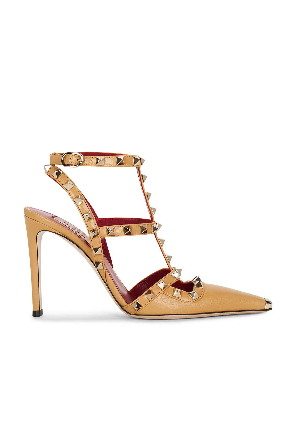 Rockstud Ankle Strap Pump
