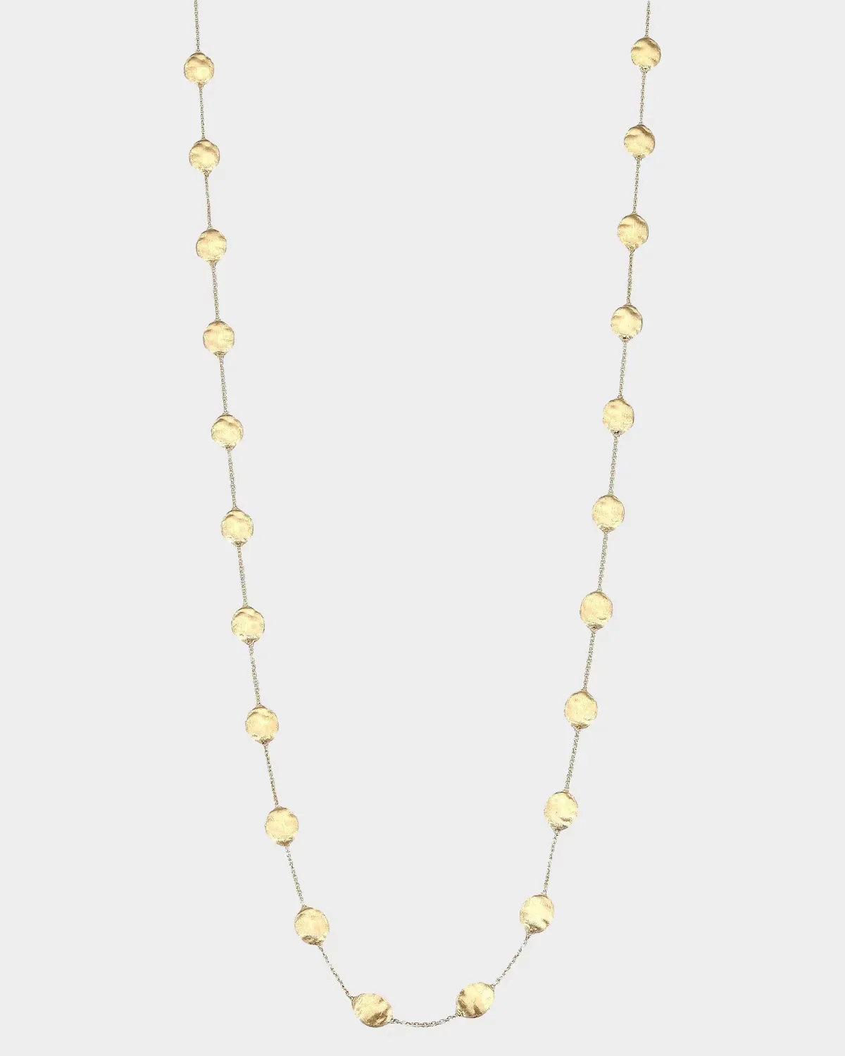 Siviglia 18K Gold Long Station Necklace, 36L