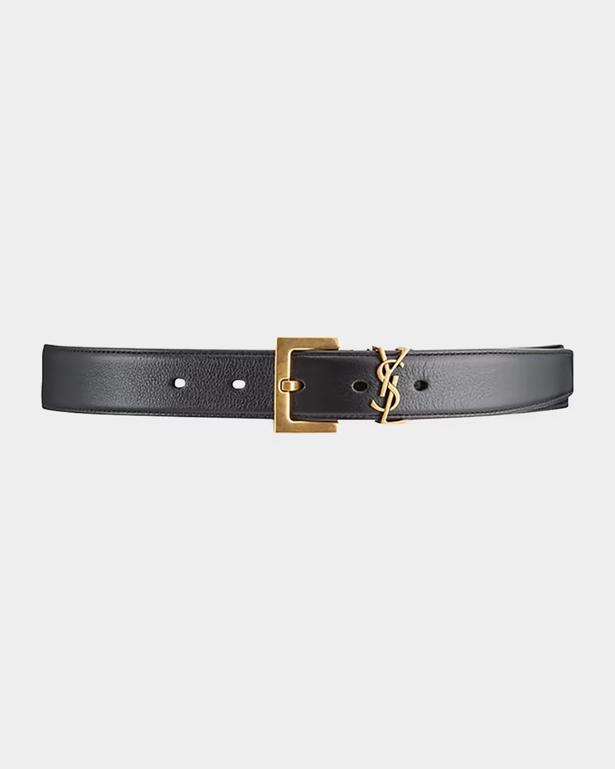 Box Laque YSL Leather Belt by Saint Laurent