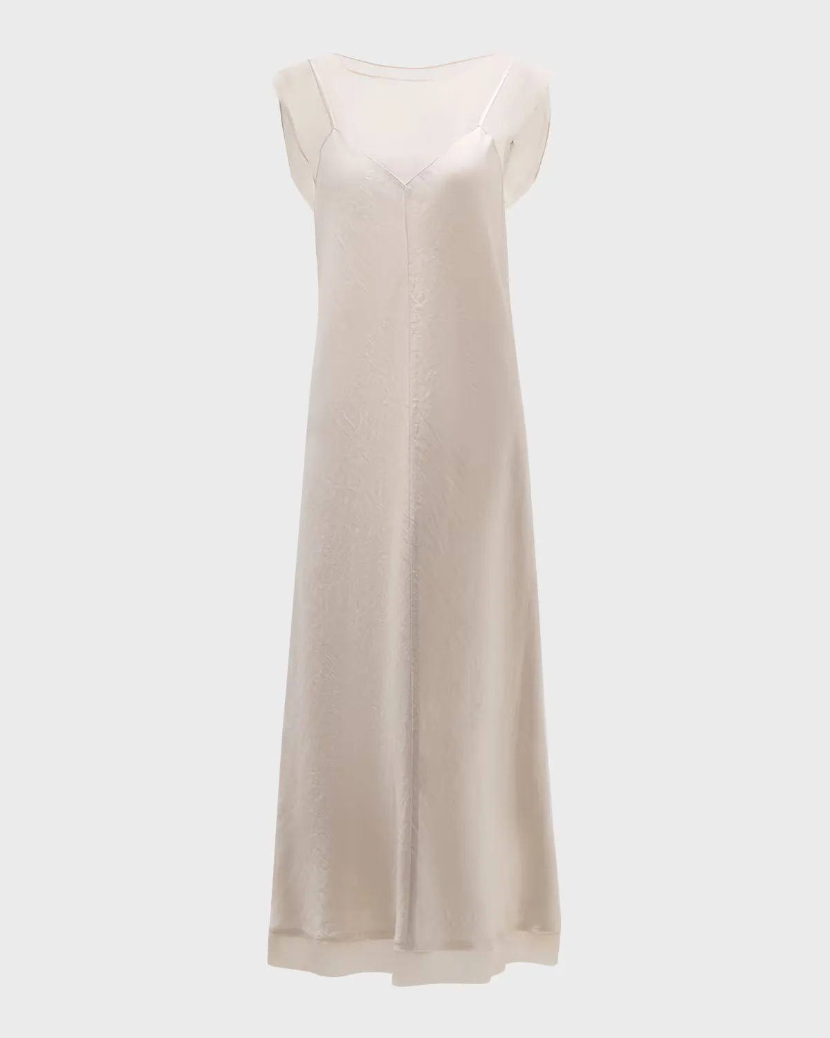Chiffon Layered Midi Slip Dress by Vince