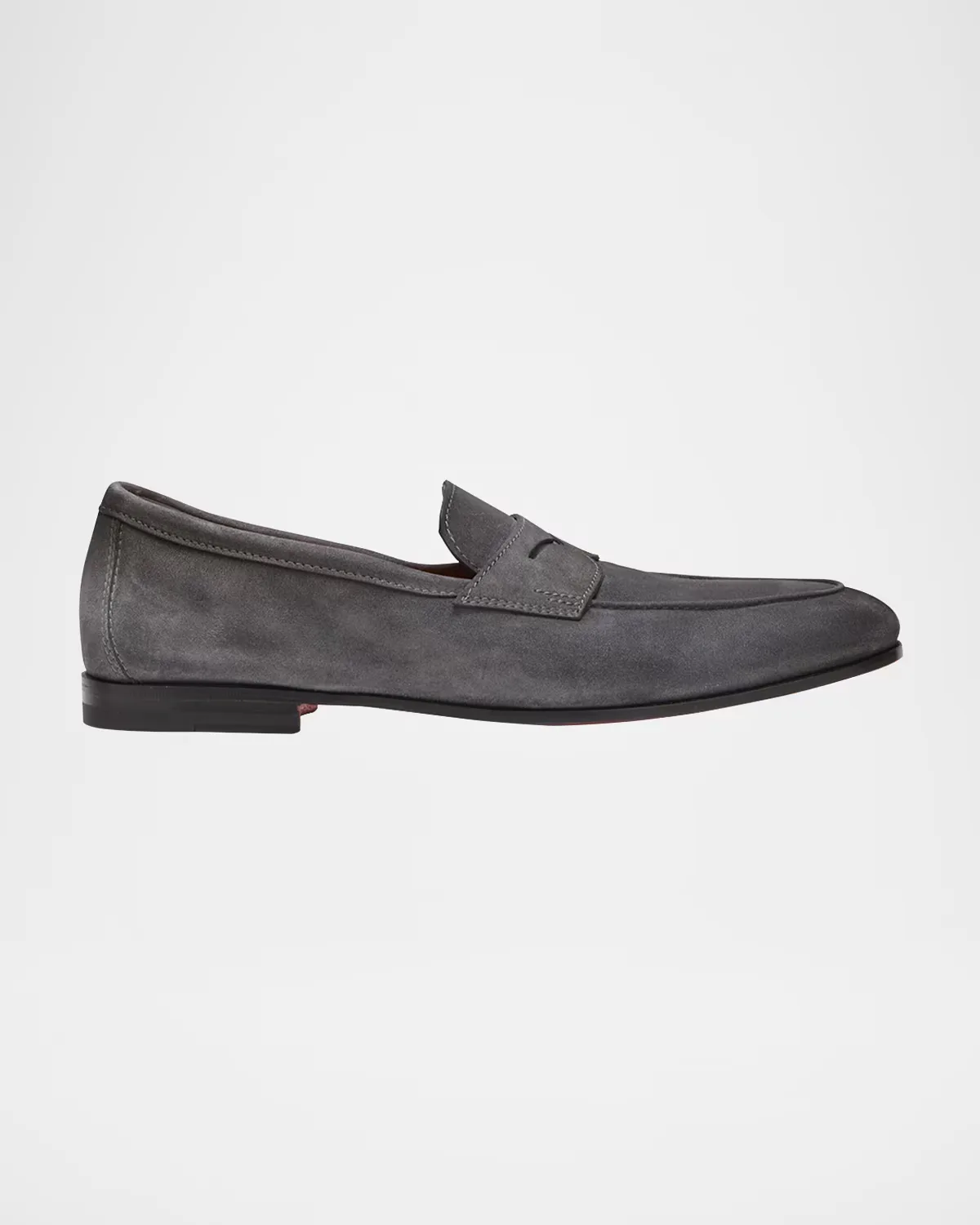 Carlos Suede Penny Loafers by Santoni