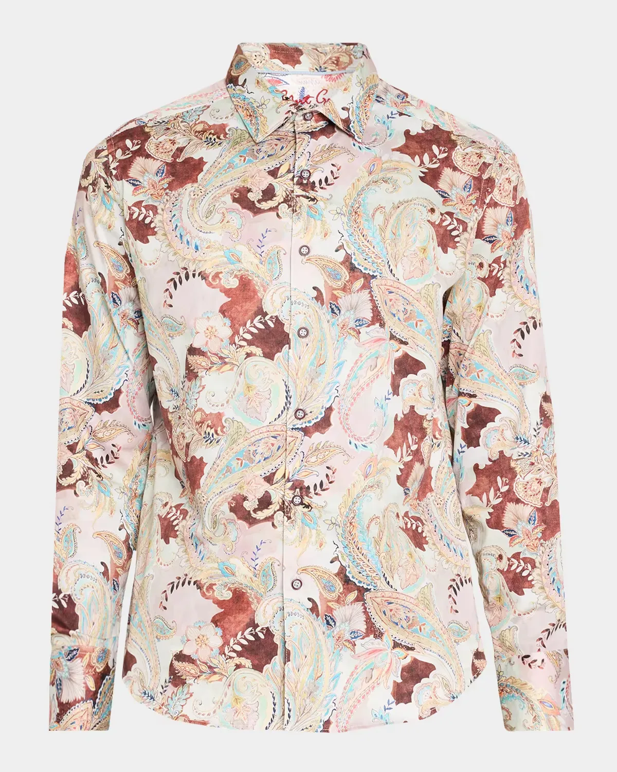 Red Rock Stretch-Cotton Shirt by Robert Graham