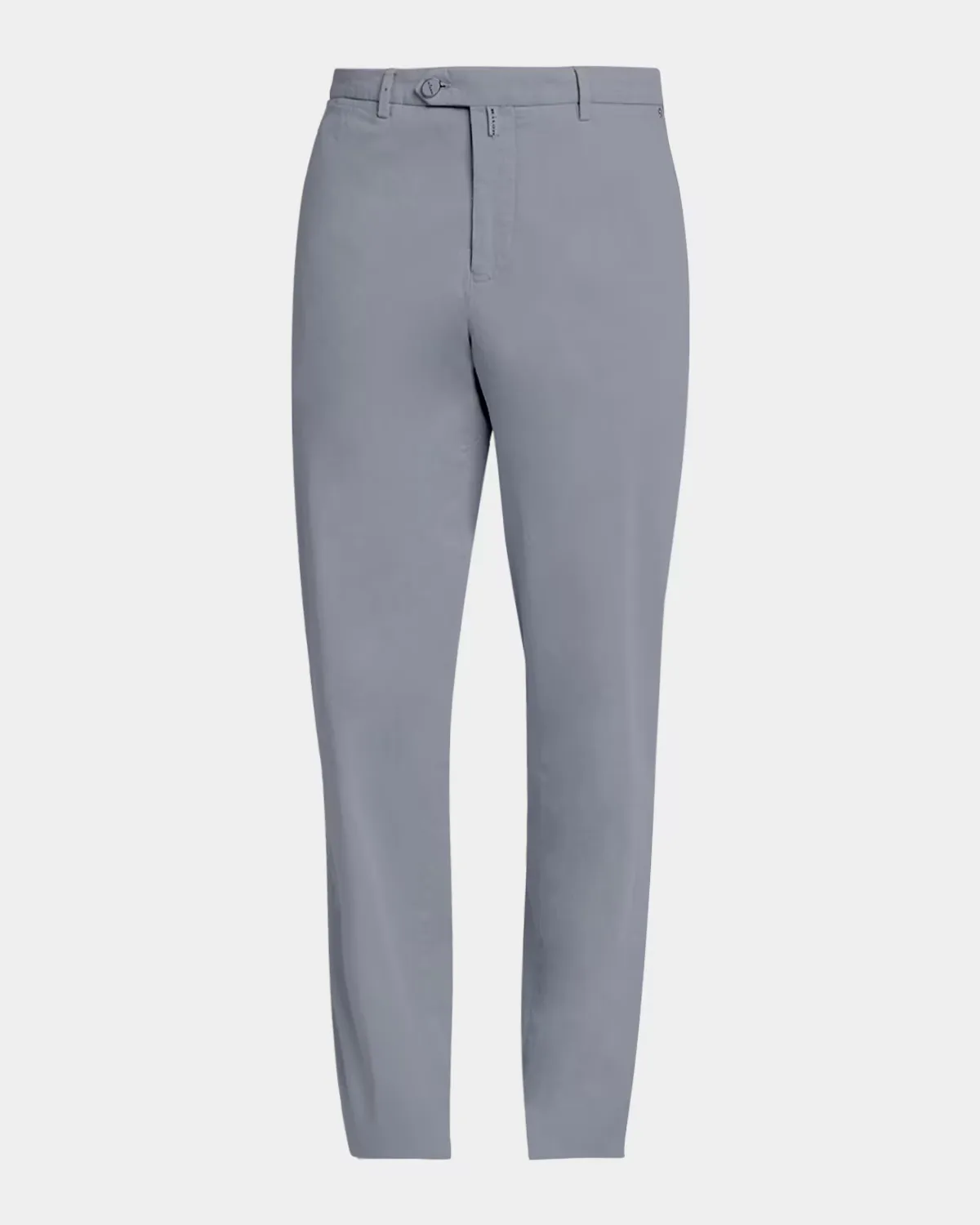 Lyocell Straight-Leg Flat-Front Pants