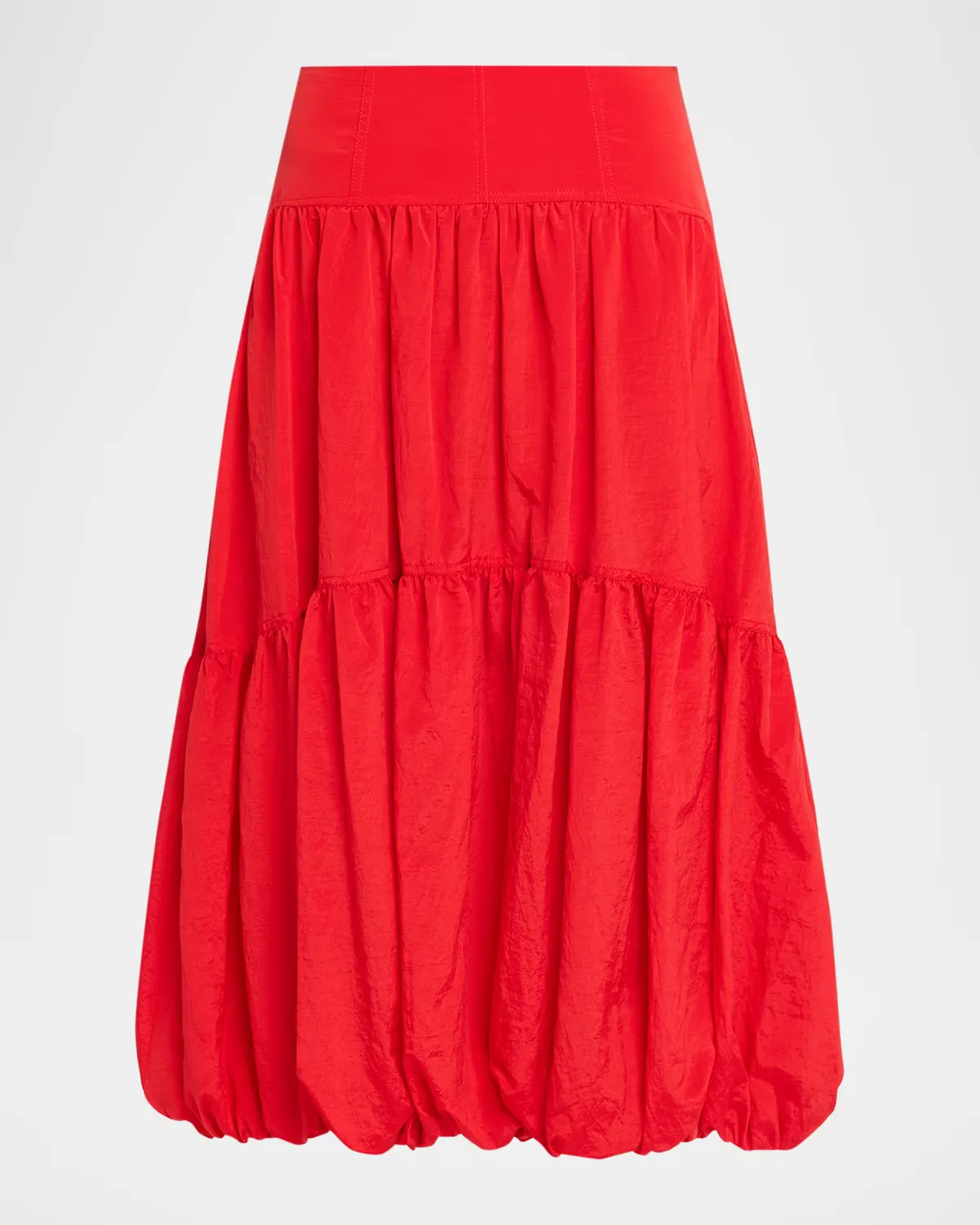 Blythe High-Waist Tiered Midi Skirt by Cinq  Sept