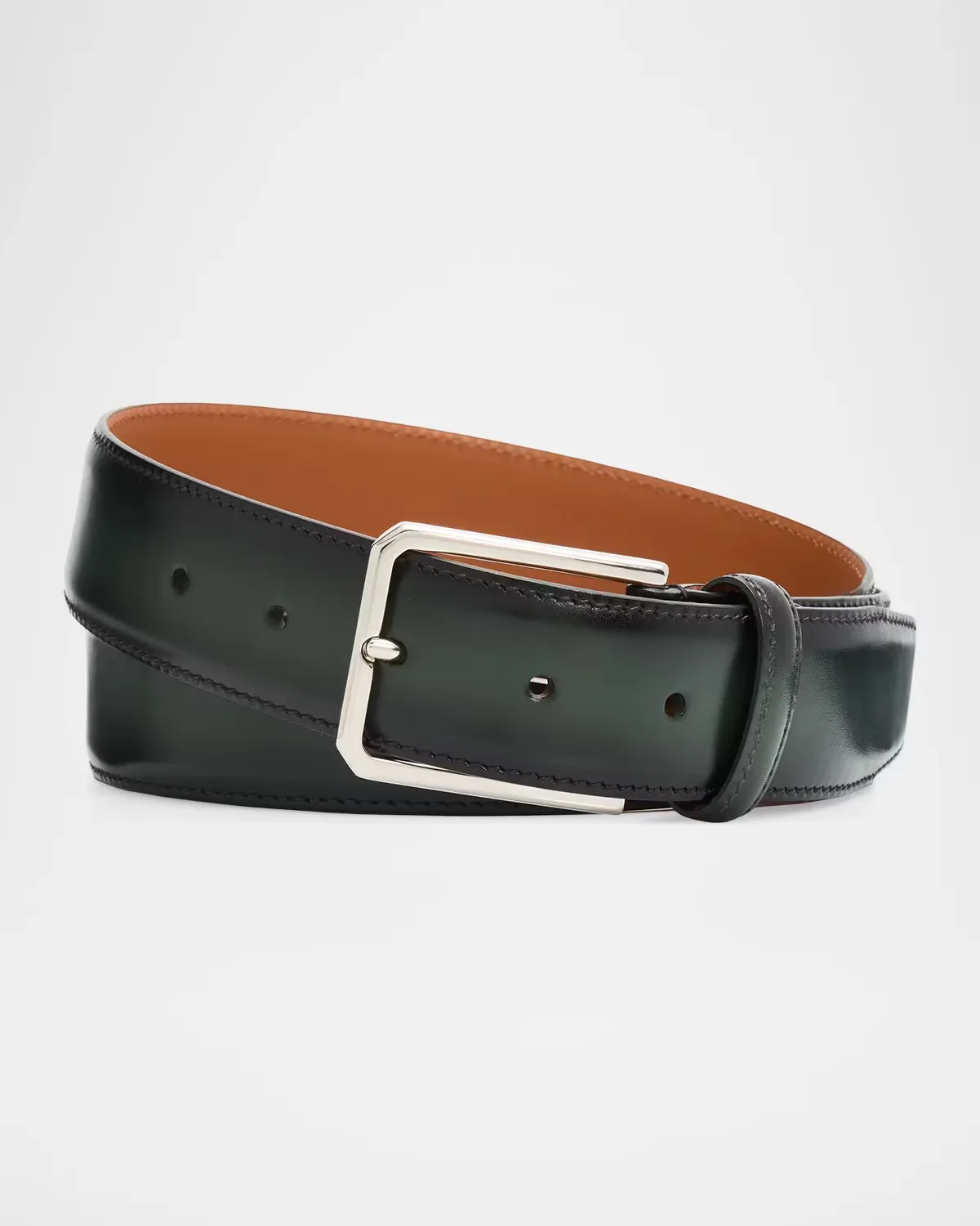 Leather Belt by Santoni