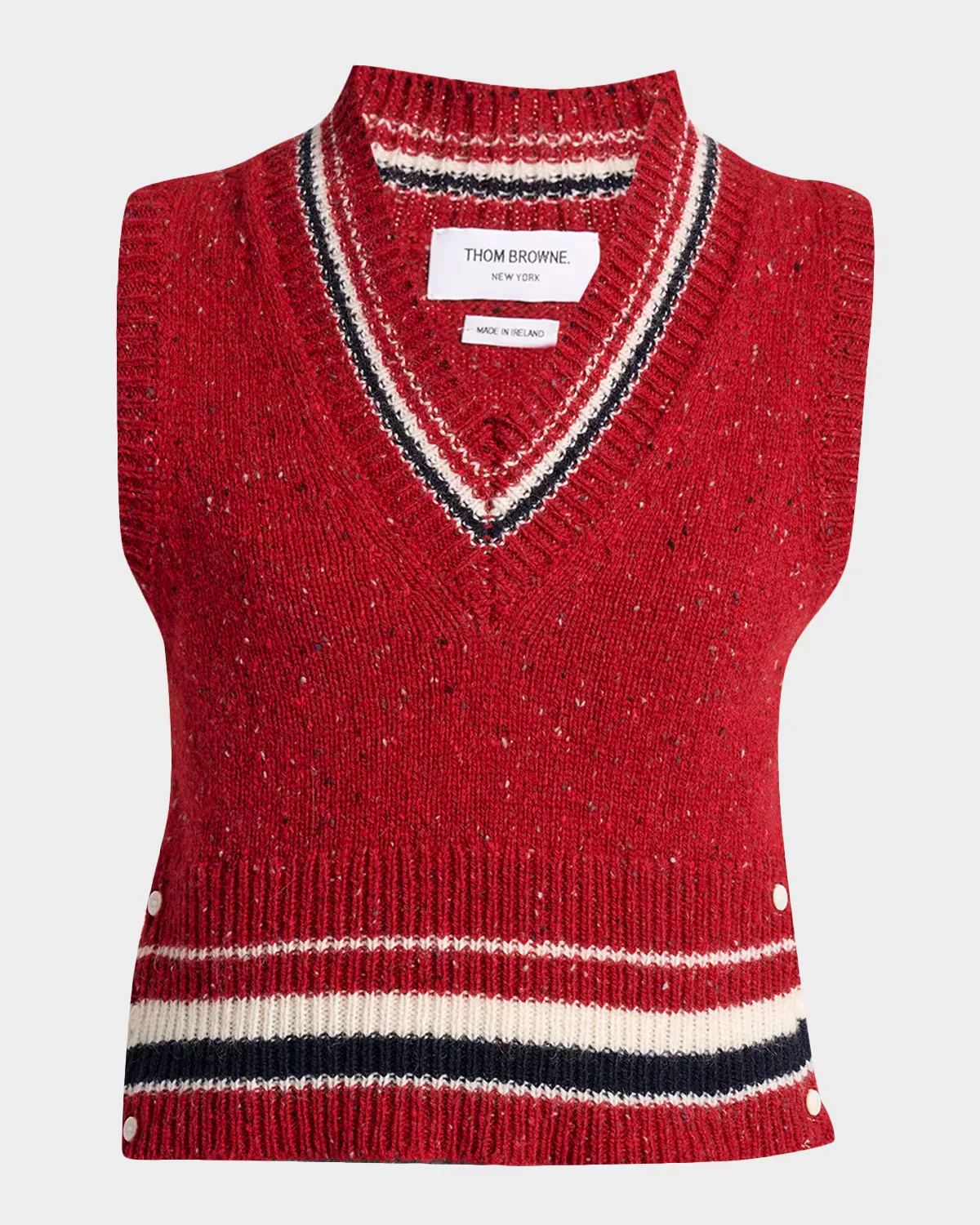 Hector Wool-Mohair Pointelle-Knit Sweater Vest by Thom Browne