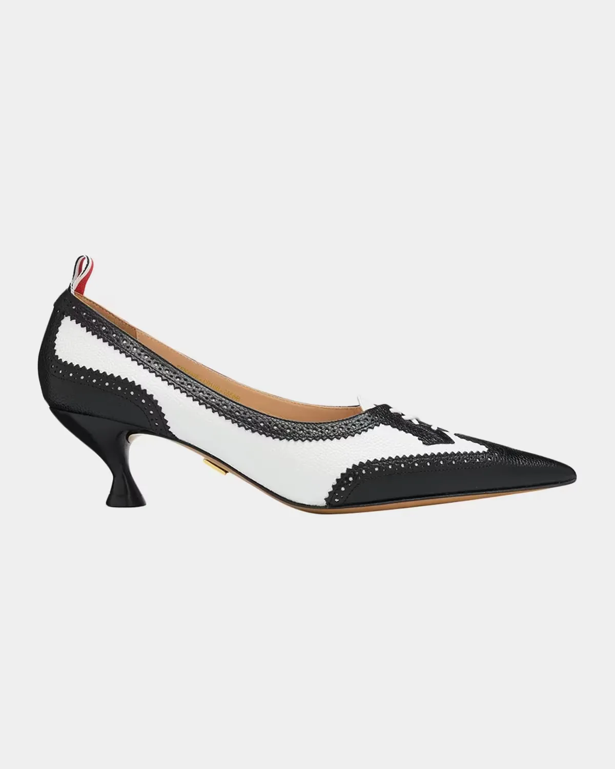 50mm Wingtip Leather Pumps by Thom Browne