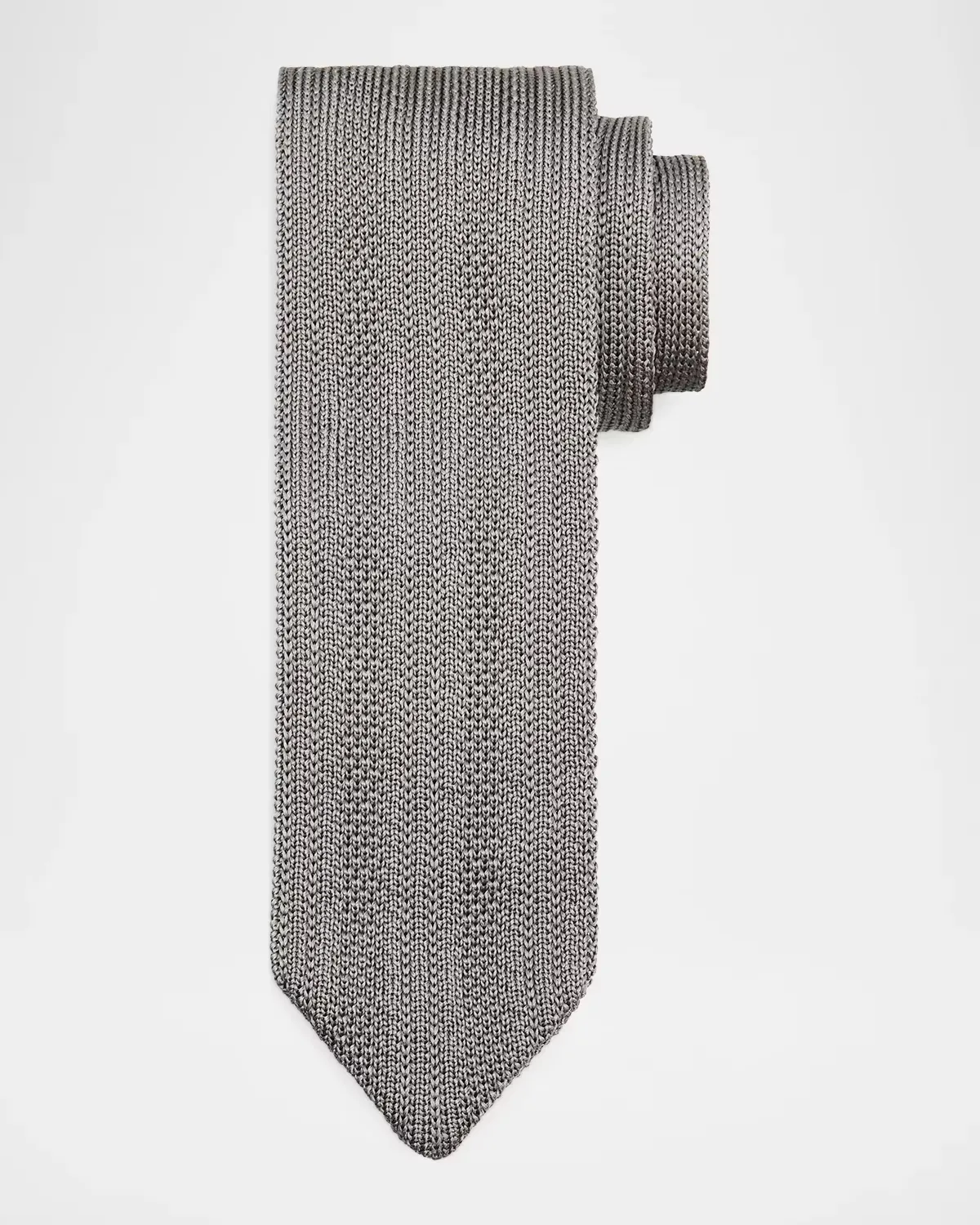 Textured Knit Silk Tie